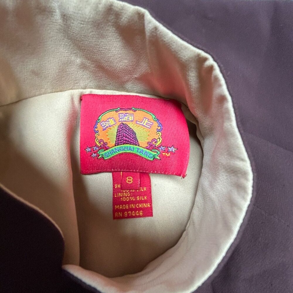 Shanghai Tang Womens Mandarin Collar Button Down … - image 3